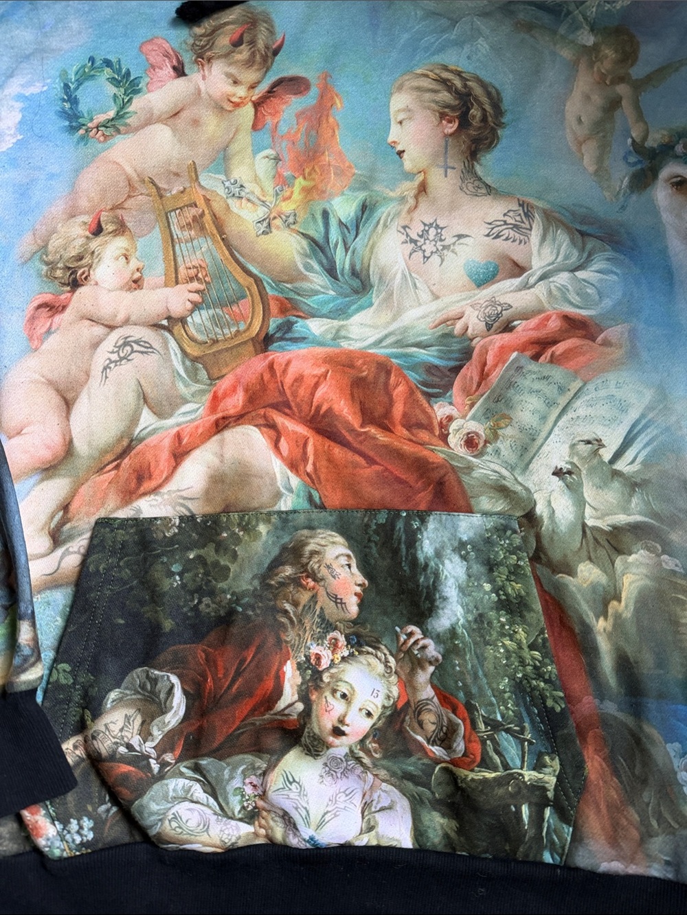 Dolls Kill Da Vinci Sweatshirt - Picture 2 of 3
